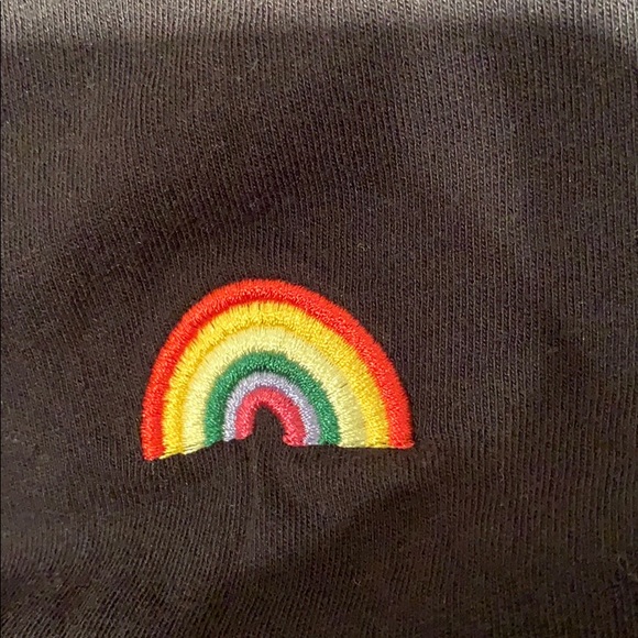Aritzia Rainbow Embroidered T-Shirt - Picture 4 of 5